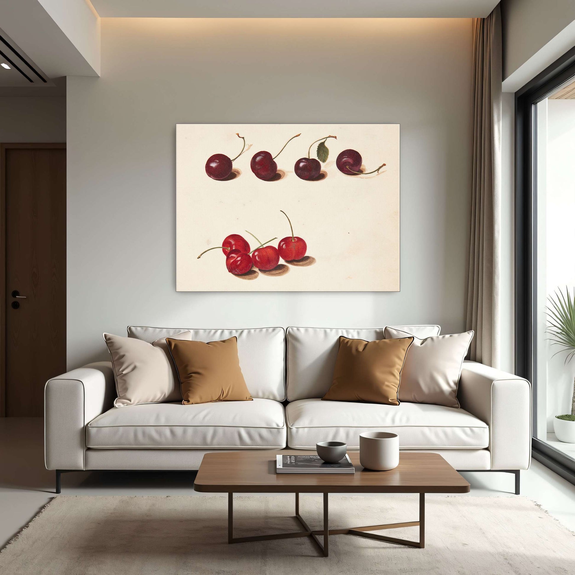 Cherries still life painting by Johanna Fosie