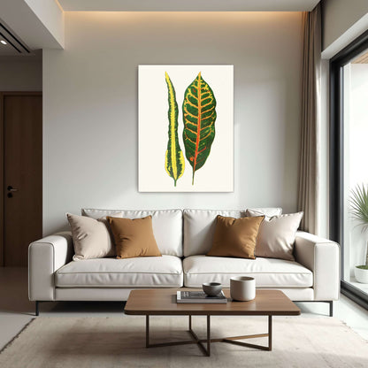 Two Croton Leaves by Edward Joseph Lowe