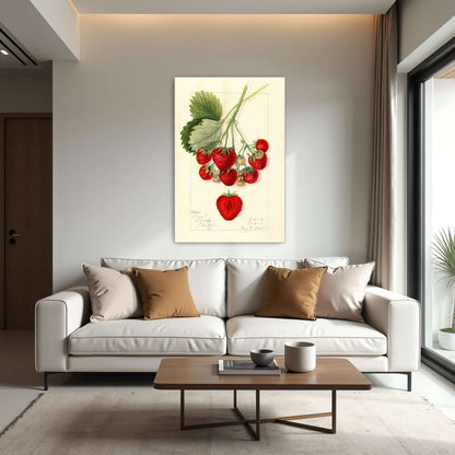 Watercolor painting of strawberries by Mary Daisy Arnold
