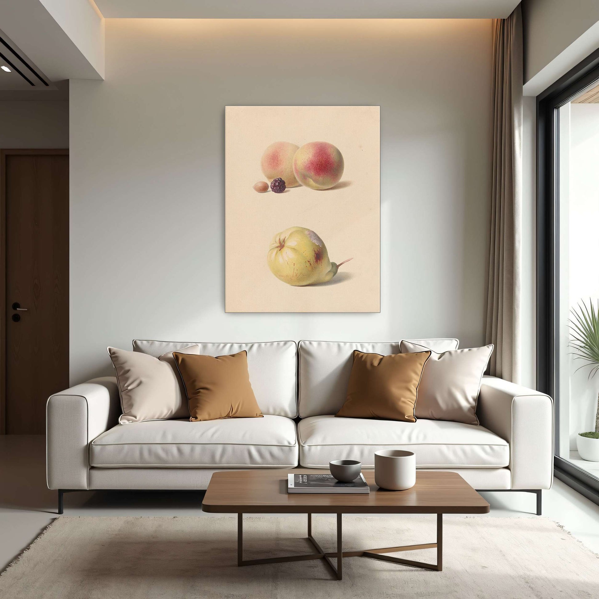 Peaches, blackberry, nut, pear by Hendrik Reekers