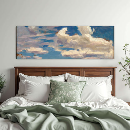 Clouds over a river landscape by Jan Stanislawski