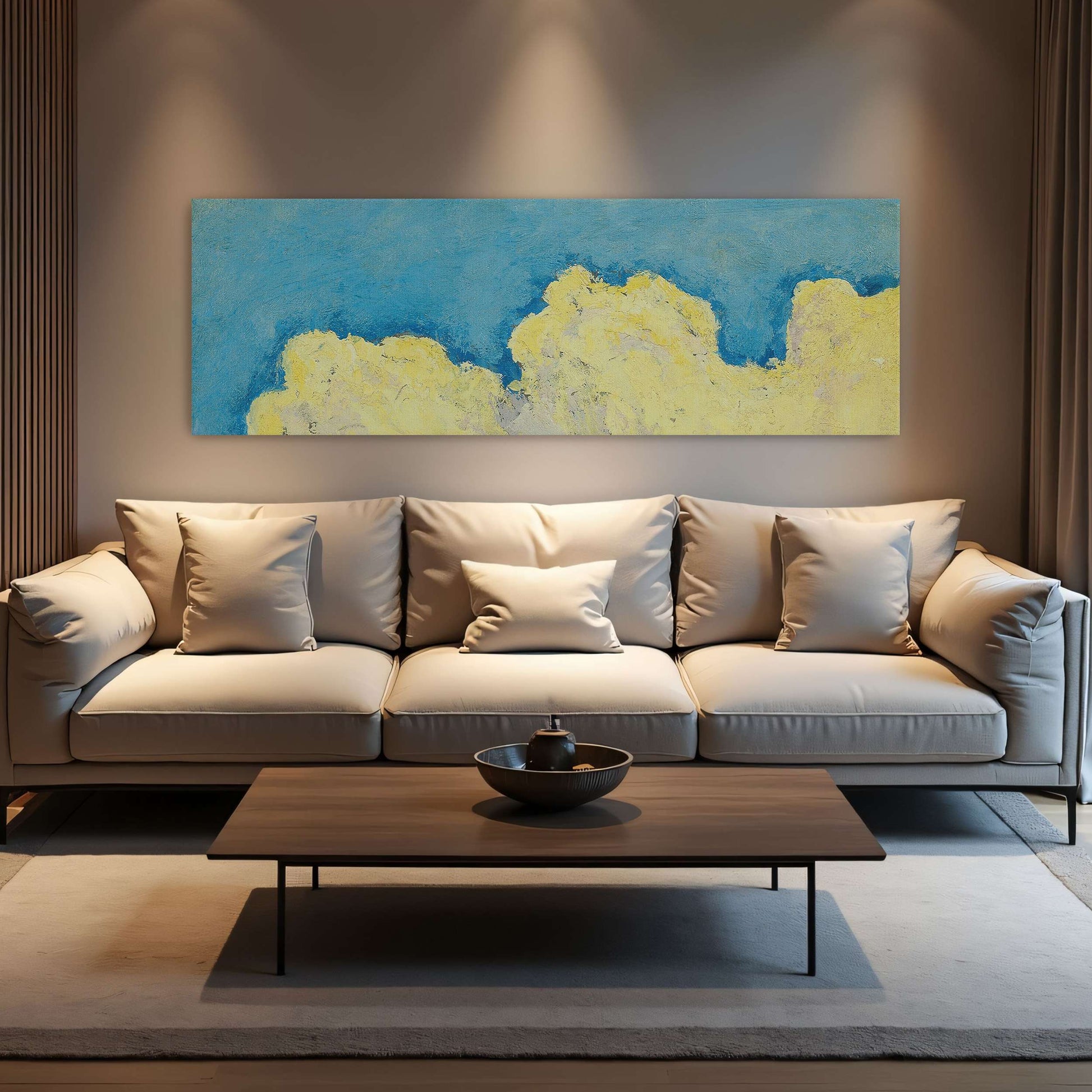 Abstract Cloud Landscape Painting by Koloman Moser