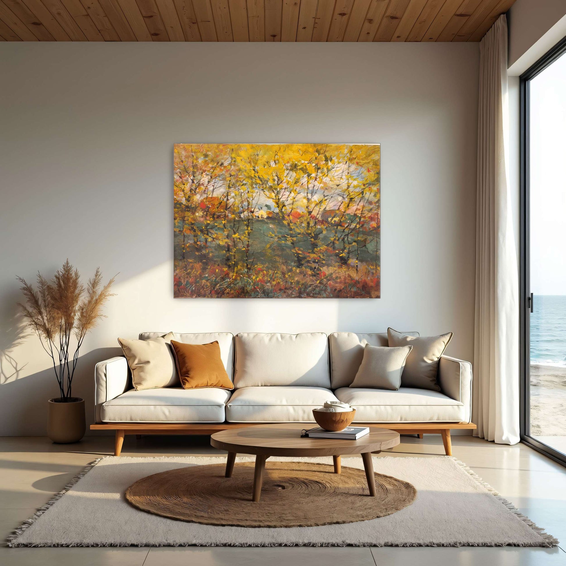 Autumn Trees Landscape Painting by William Henry Holmes