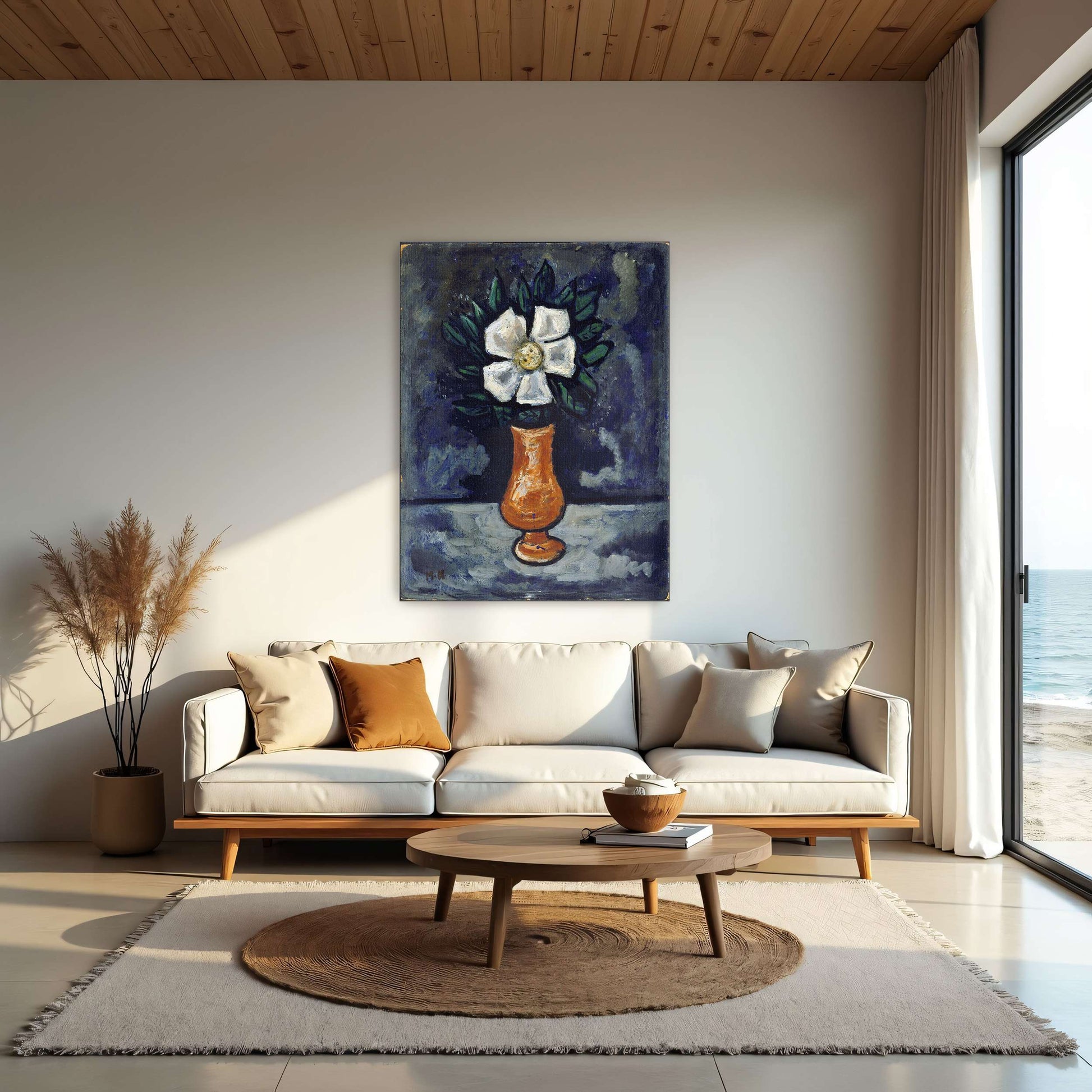 White Flower in a Vase by Marsden Hartley