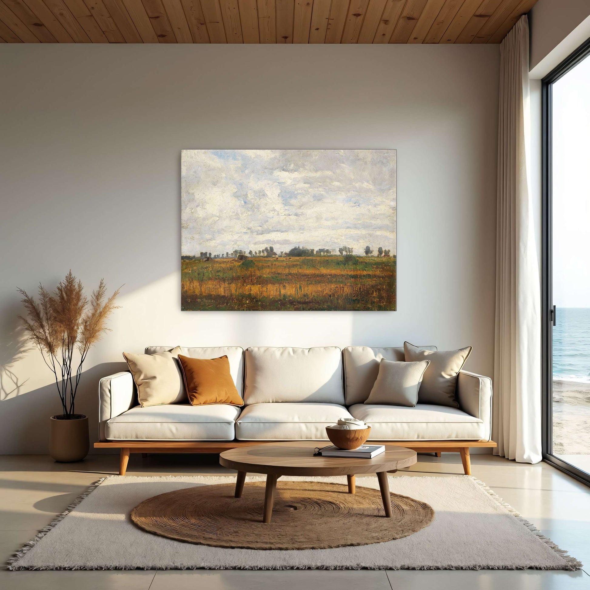 Rural landscape with cloudy sky by Paul Baum