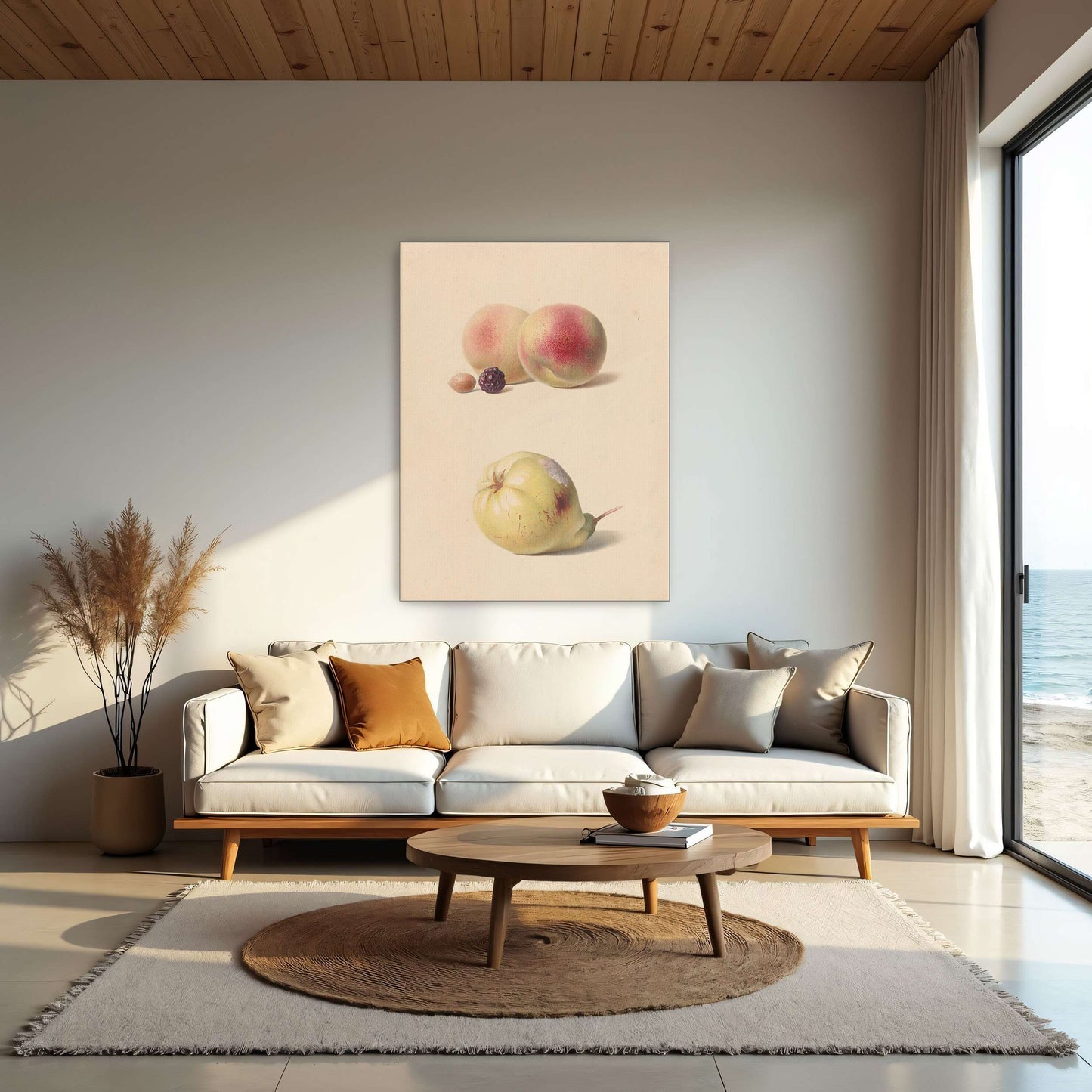 Peaches, blackberry, nut, pear by Hendrik Reekers