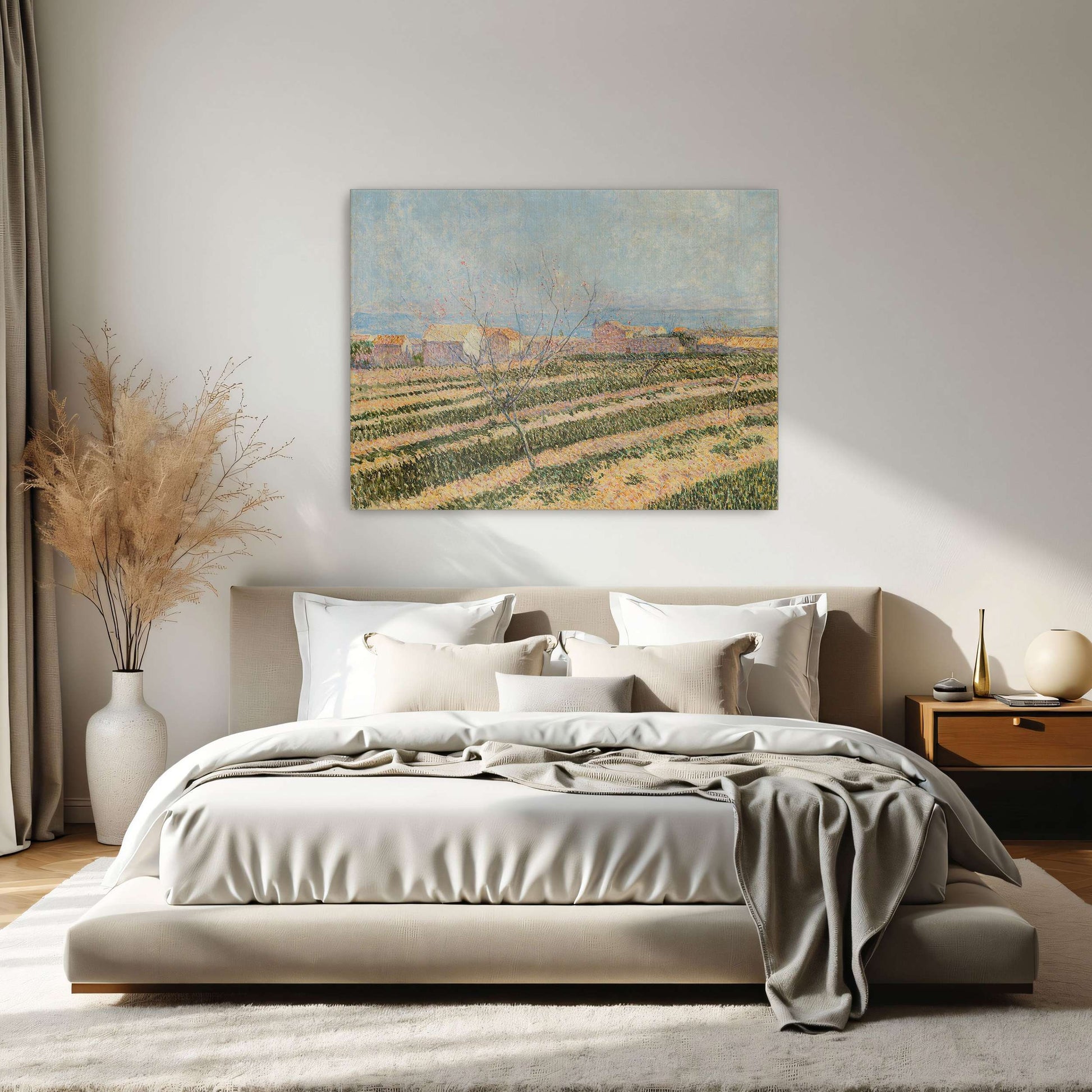 Countryside landscape with a tree by Paul Baum