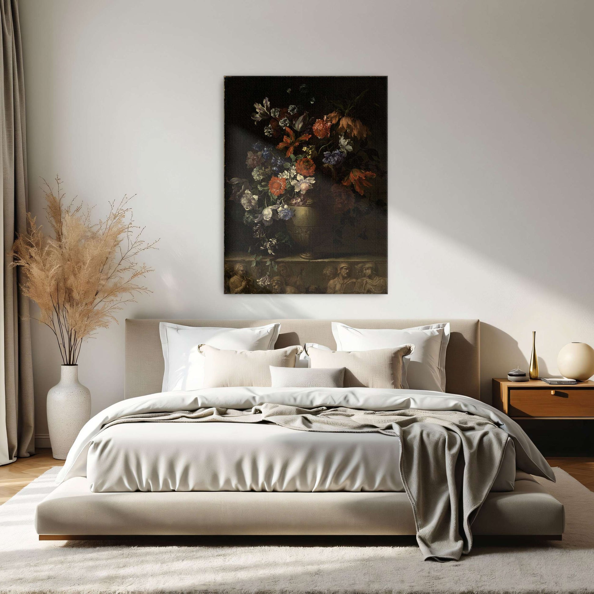 Vase of Flowers with Still Life by Jean-Baptiste Monnoyer