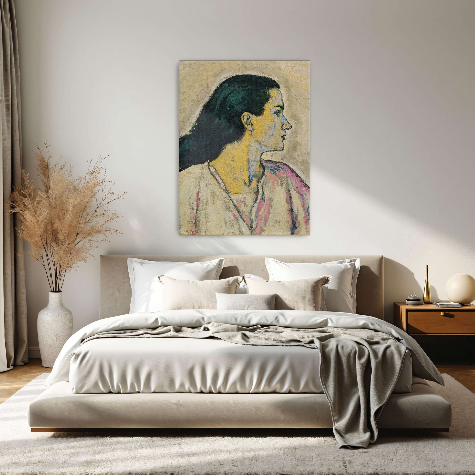 Profile portrait of a woman by Koloman Moser