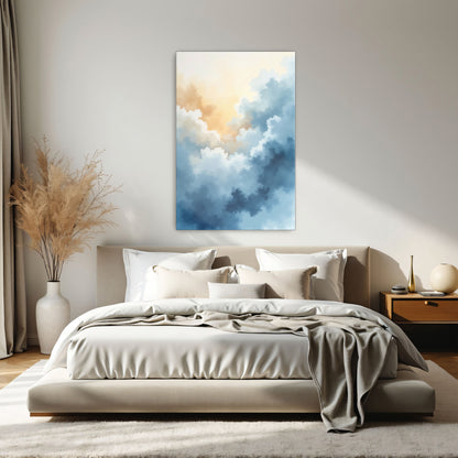 Abstract Sky Watercolor Clouds By Yara Rabibzad