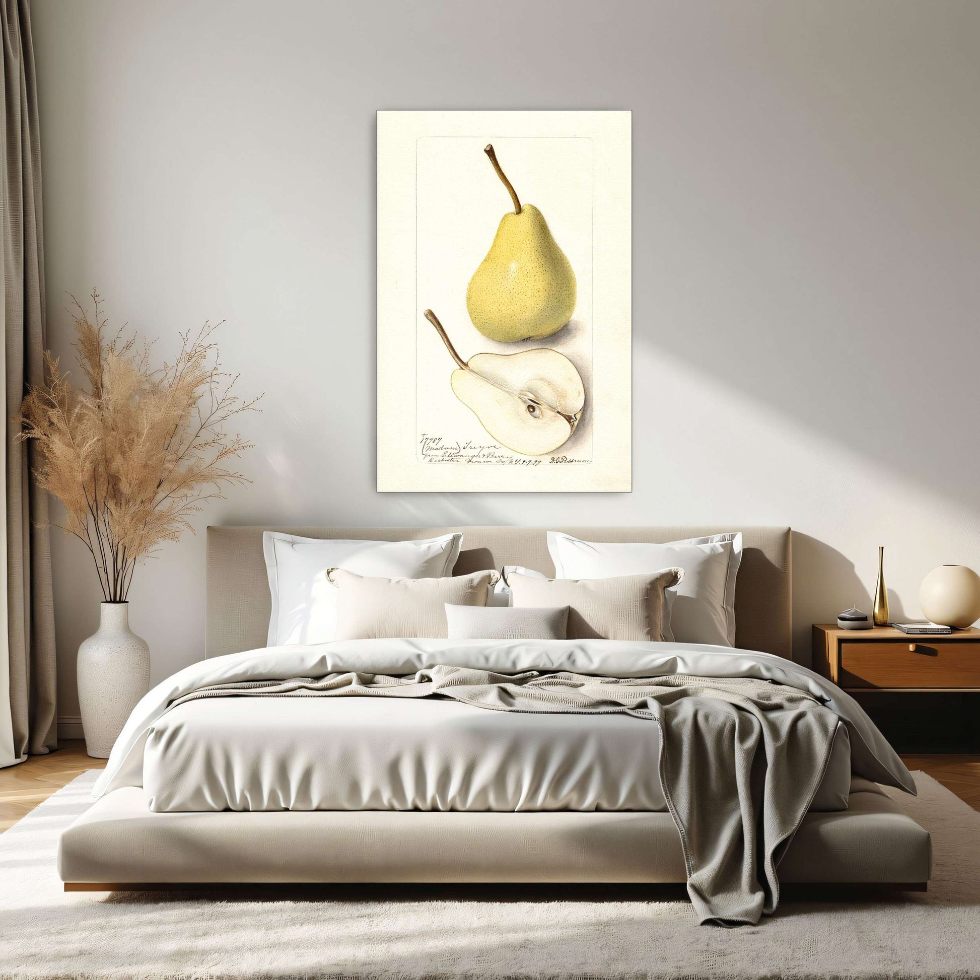 Watercolor pear painting by Deborah Griscom Passmore