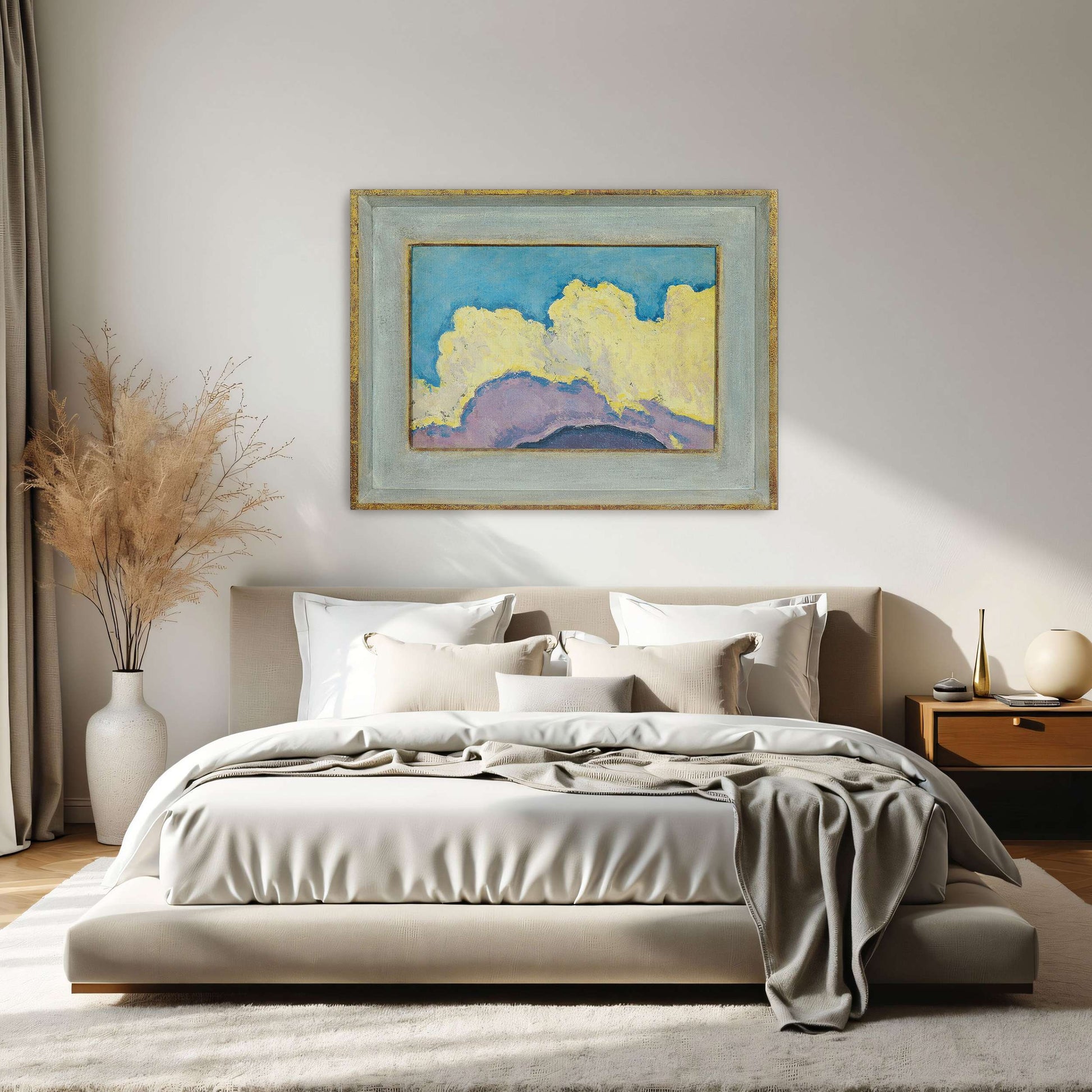 Abstract Cloud Landscape Painting by Koloman Moser