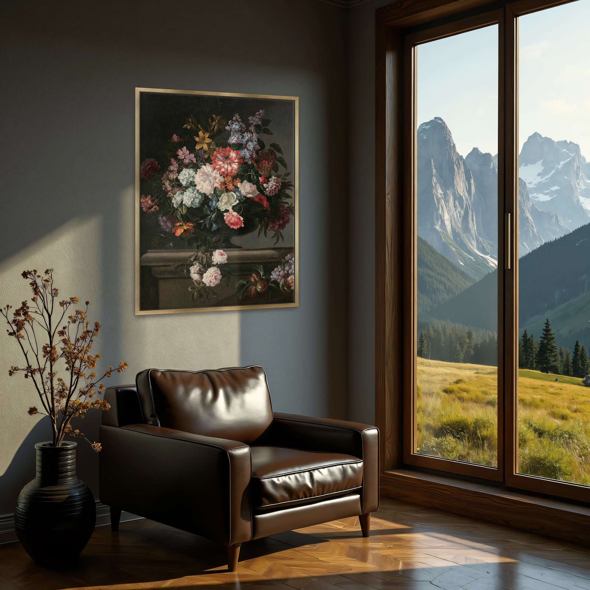 Still life with flowers and fruit by Jean-Baptiste Monnoyer