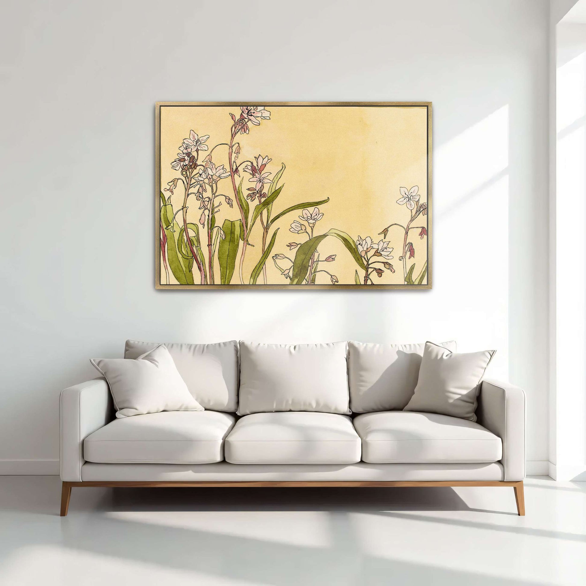 Delicate pink flowers by Hannah Borger Overbeck