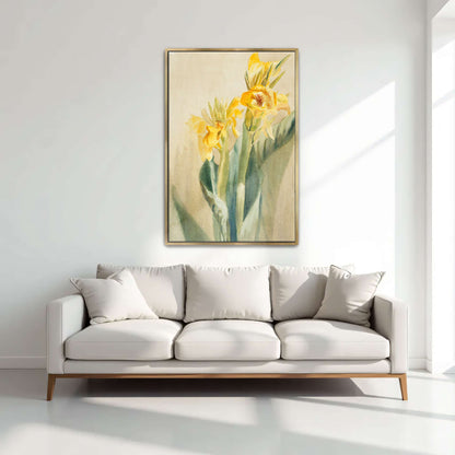 Yellow Canna Lilies Watercolor by Hannah Borger Overbeck