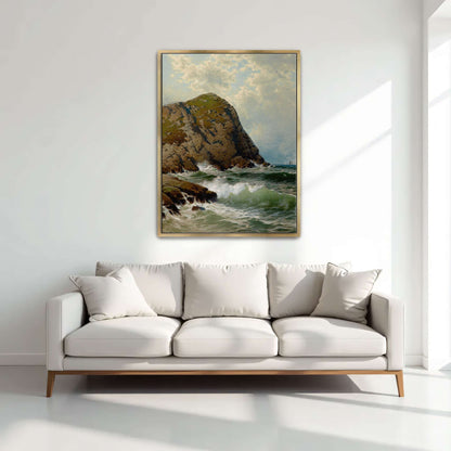 Rocky Coastline with Waves by Alfred Thompson Bricher