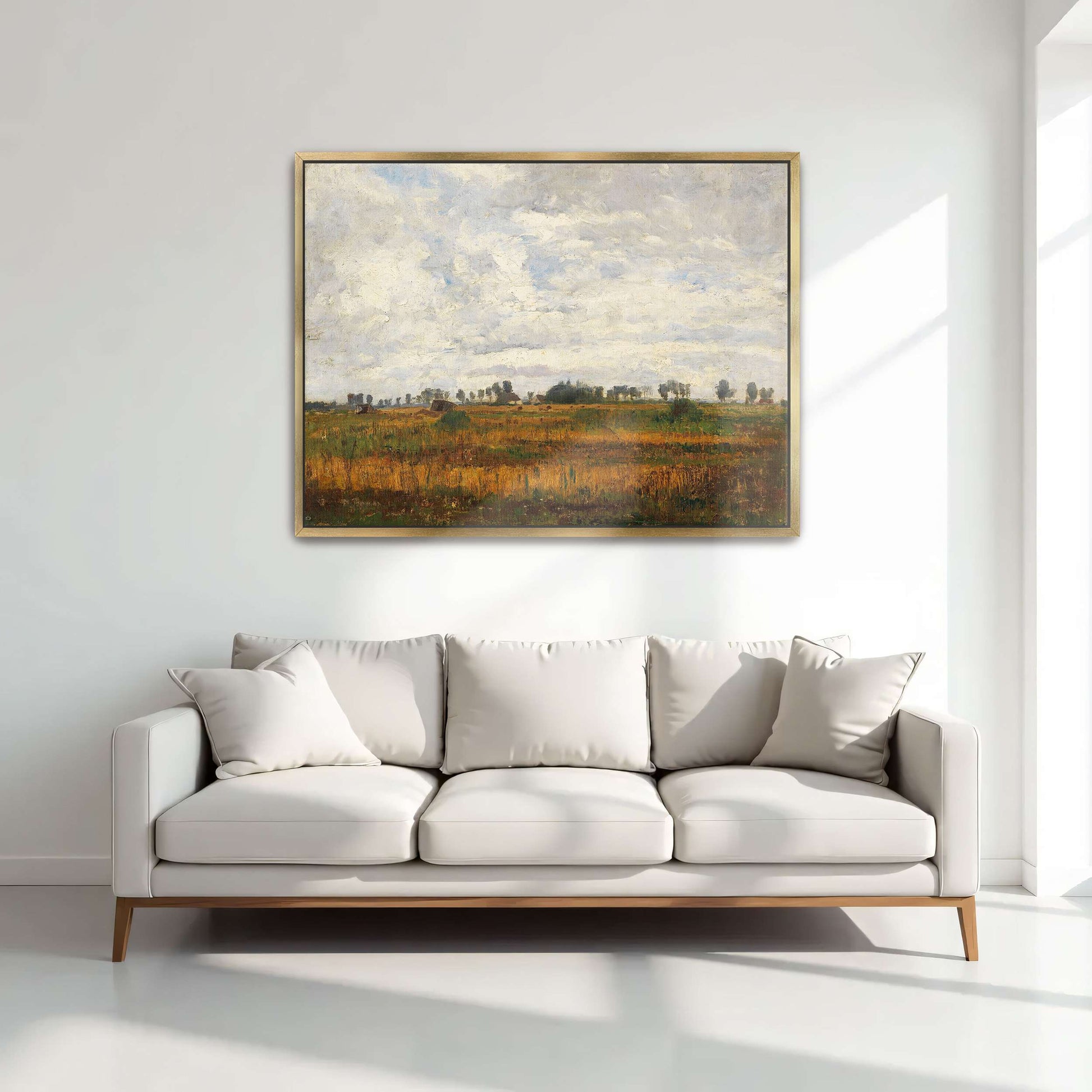 Rural landscape with cloudy sky by Paul Baum