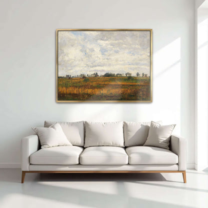 Rural landscape with cloudy sky by Paul Baum