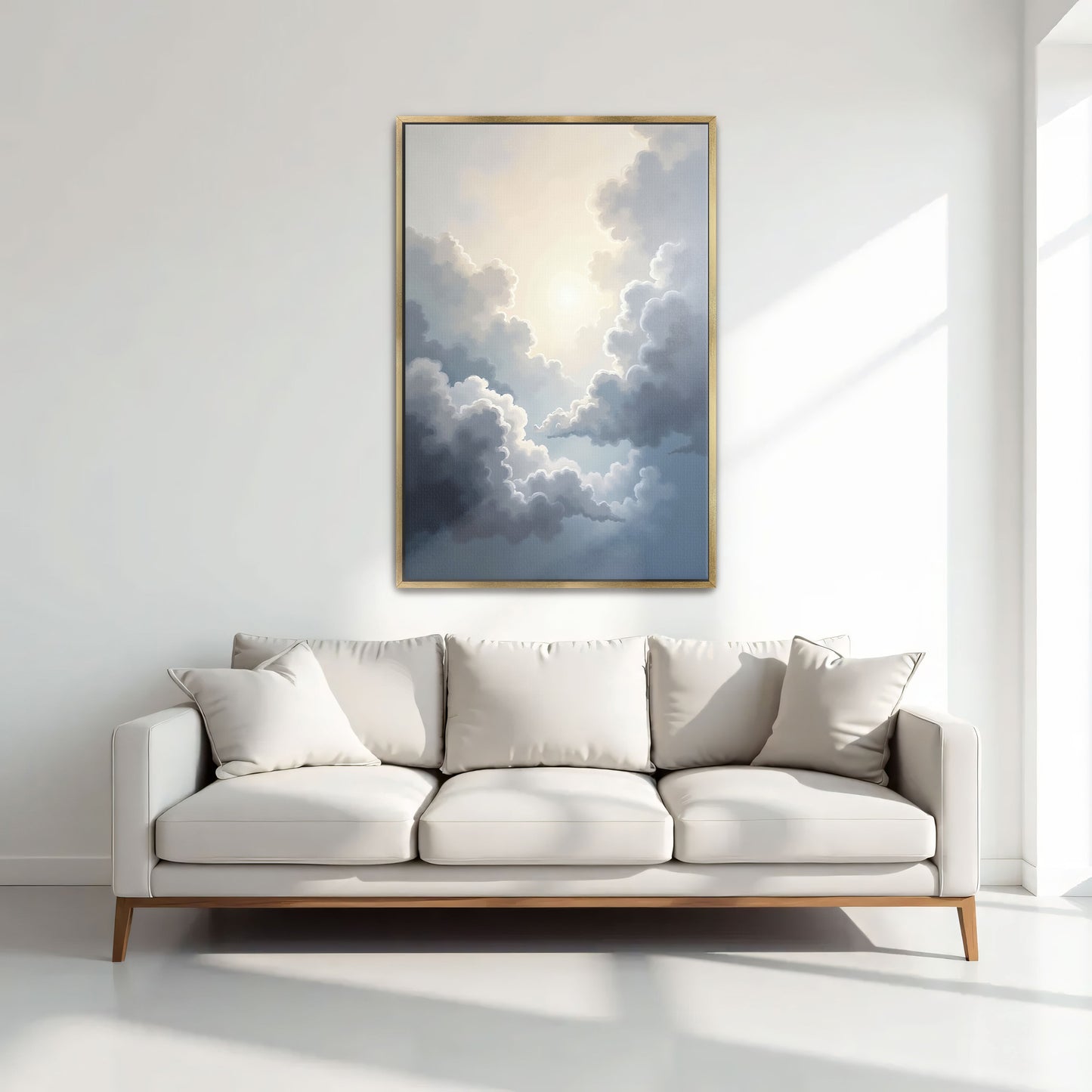 Cloudscape With Sun Rays, Dreamy Sky, Peaceful Atmosphere By Yara Rabibzad