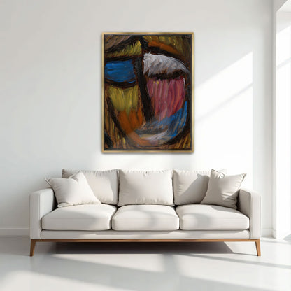 Abstract Face With Bold Strokes And Vibrant Colors By Alexej Von Jawlensky