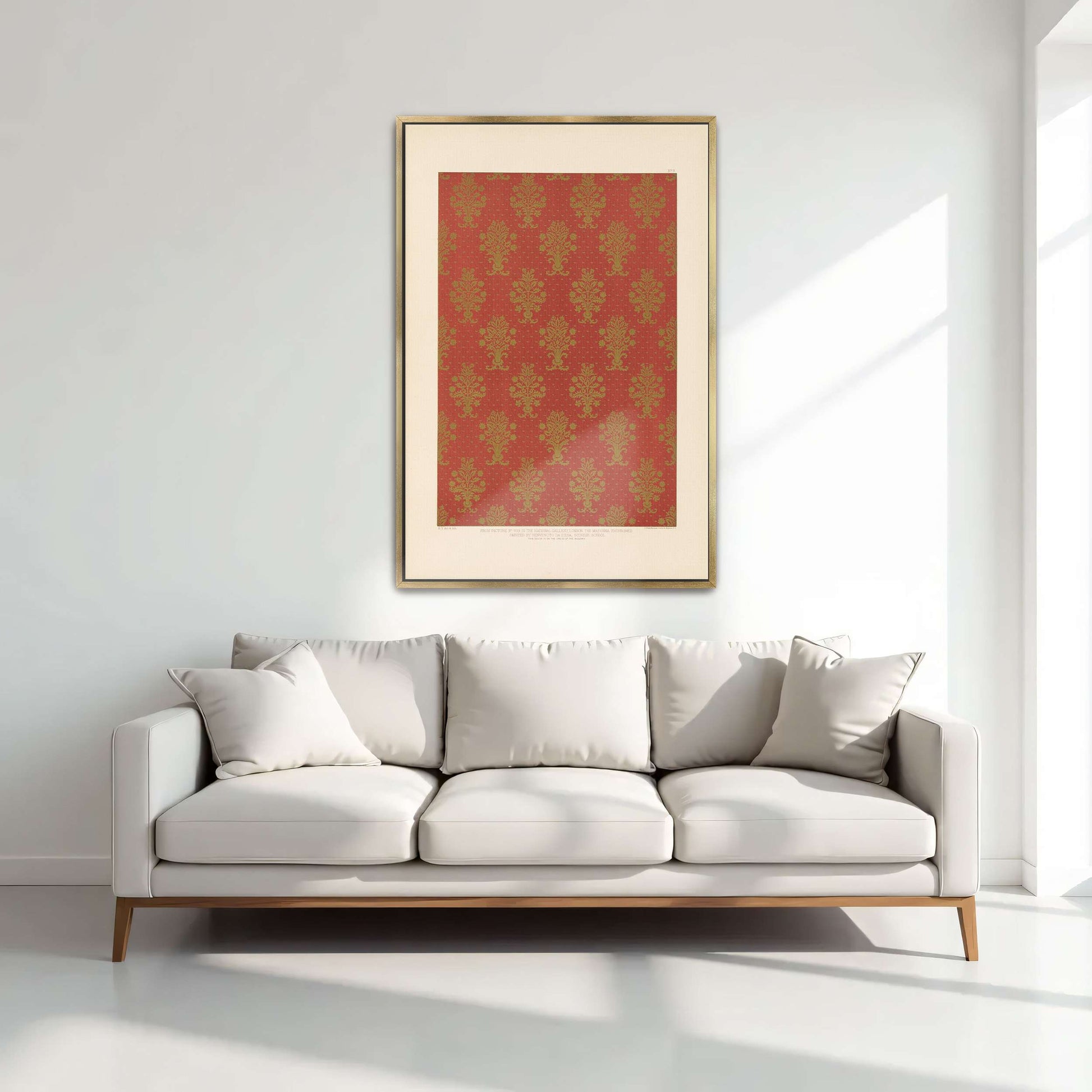 Ornamental Pattern From Madonna Enthroned Painting By Sydney Vacher