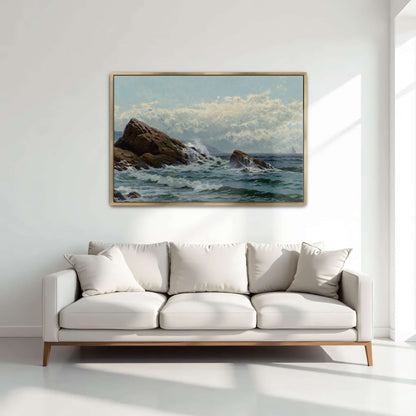 Rocky Coastline with Sailboats by Alfred Thompson Bricher