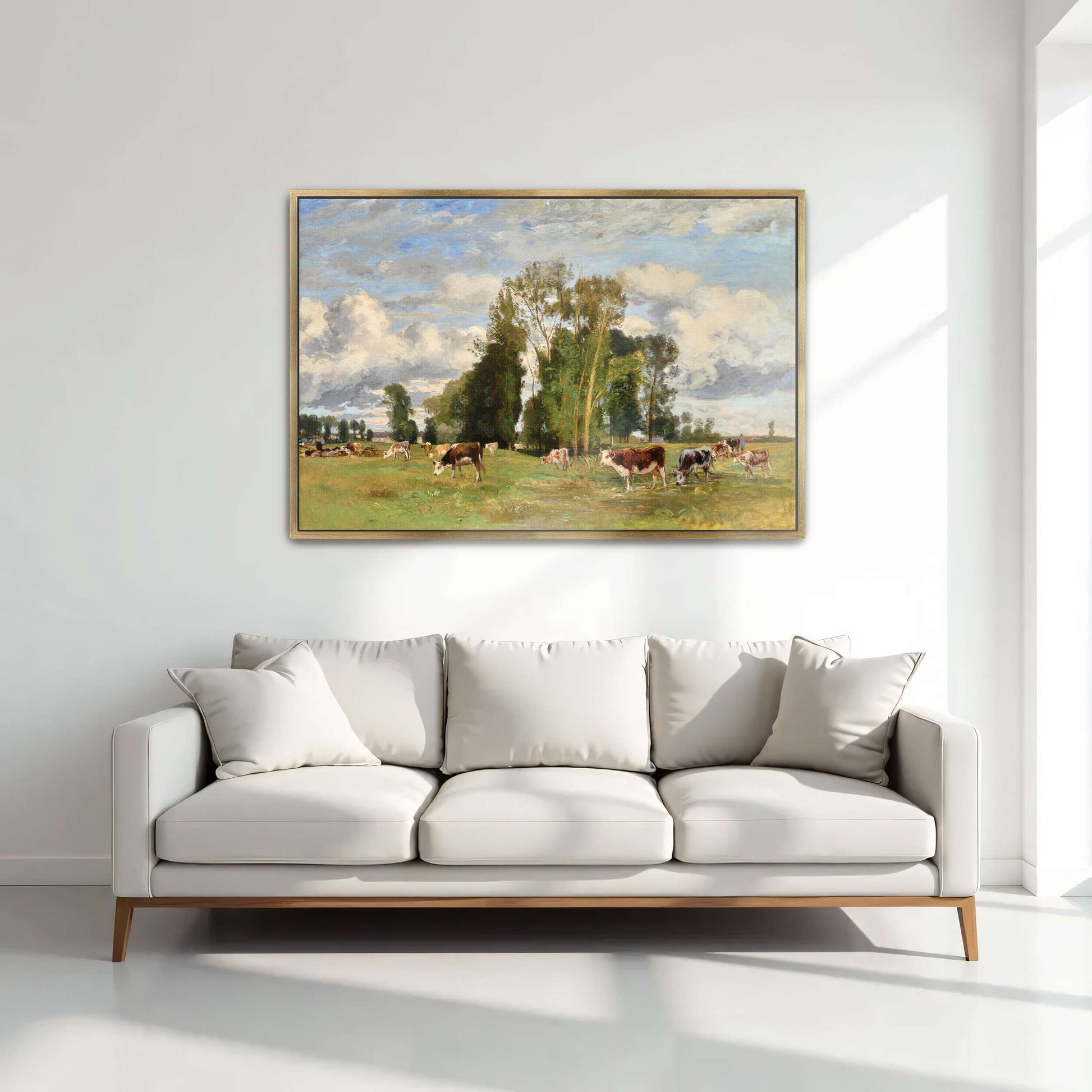 Pasture Landscape with Cows by Eugen Jettel