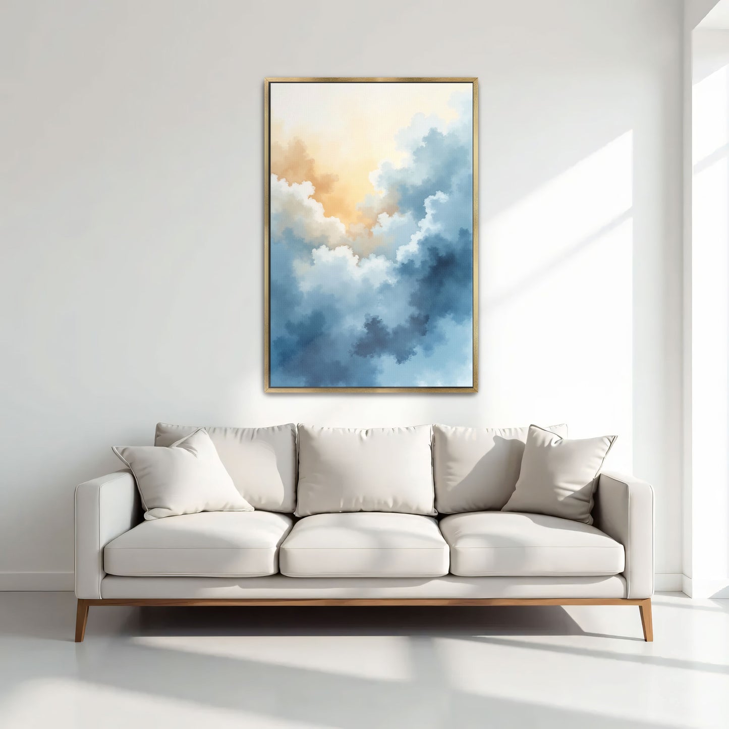 Abstract Sky Watercolor Clouds By Yara Rabibzad