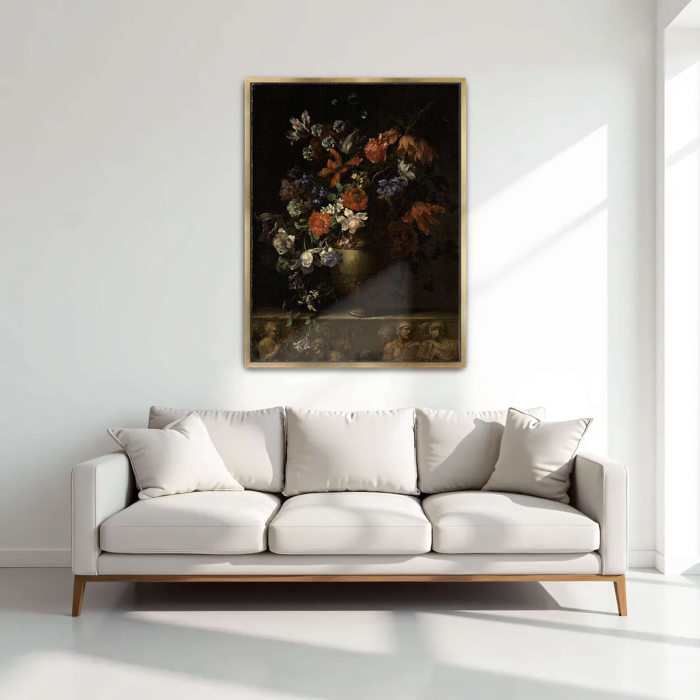Vase of Flowers with Still Life by Jean-Baptiste Monnoyer