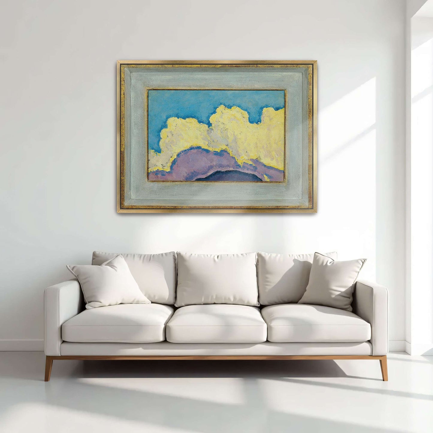 Abstract Cloud Landscape Painting by Koloman Moser