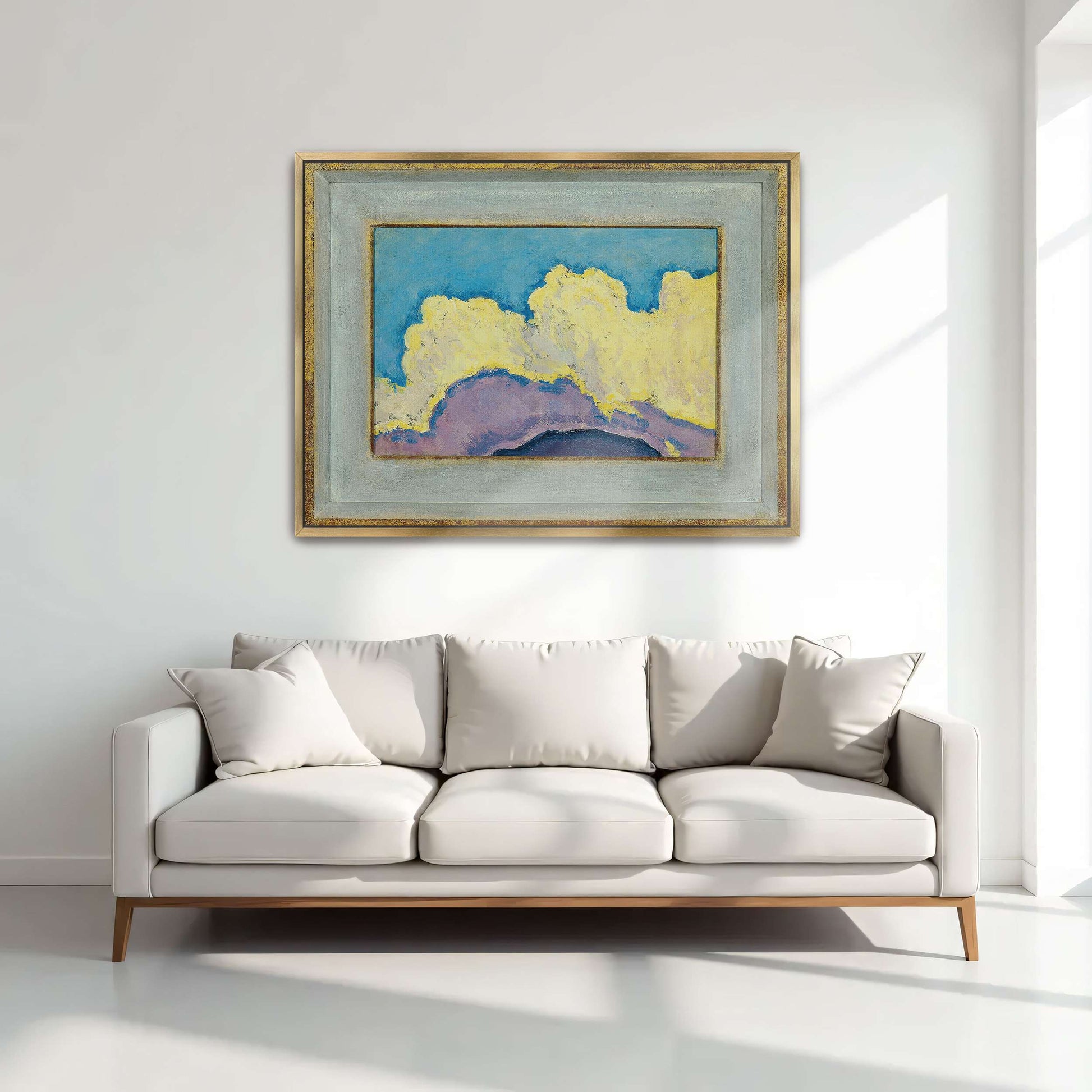 Abstract Cloud Landscape Painting by Koloman Moser