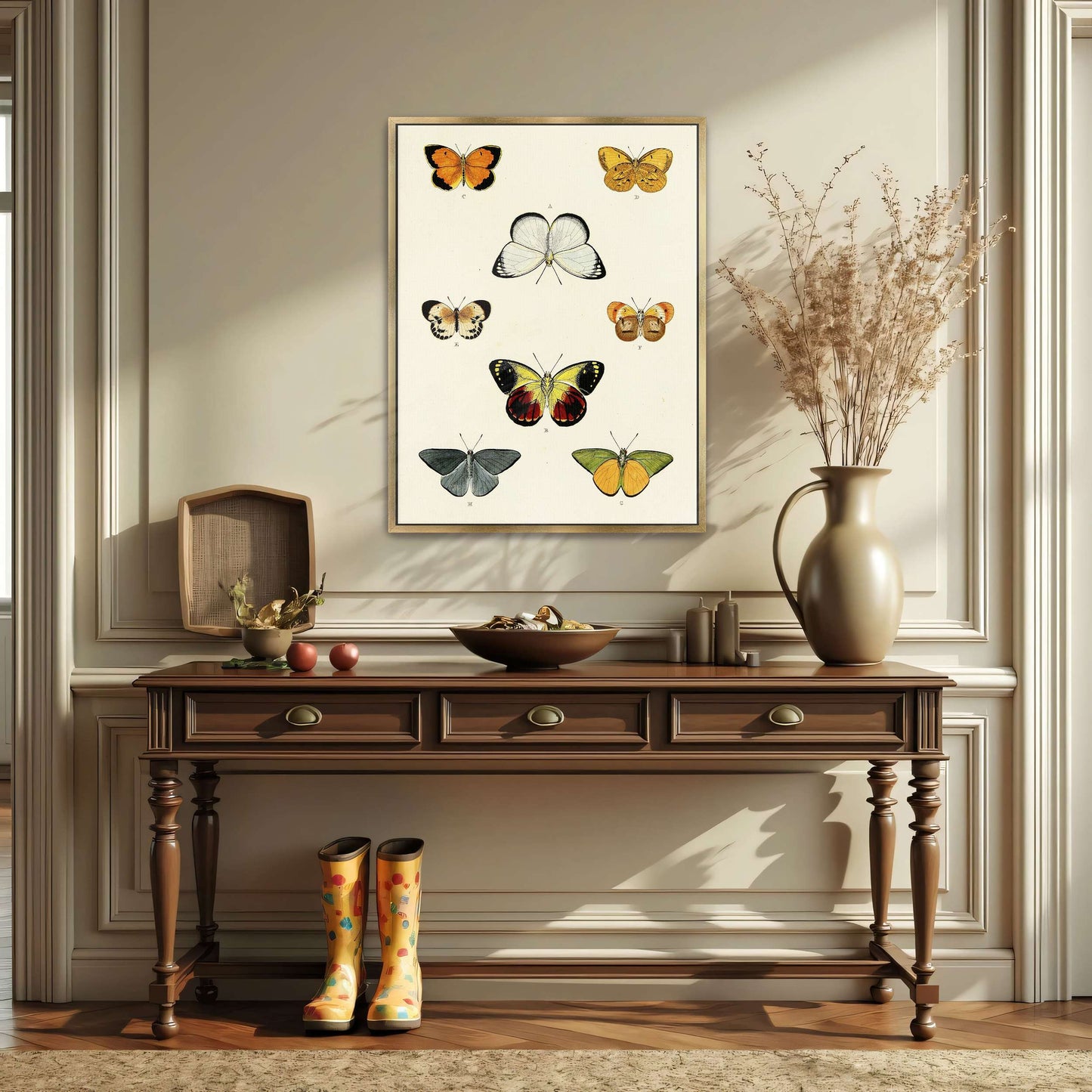 Collection of butterflies on a white page by Pieter Cramer