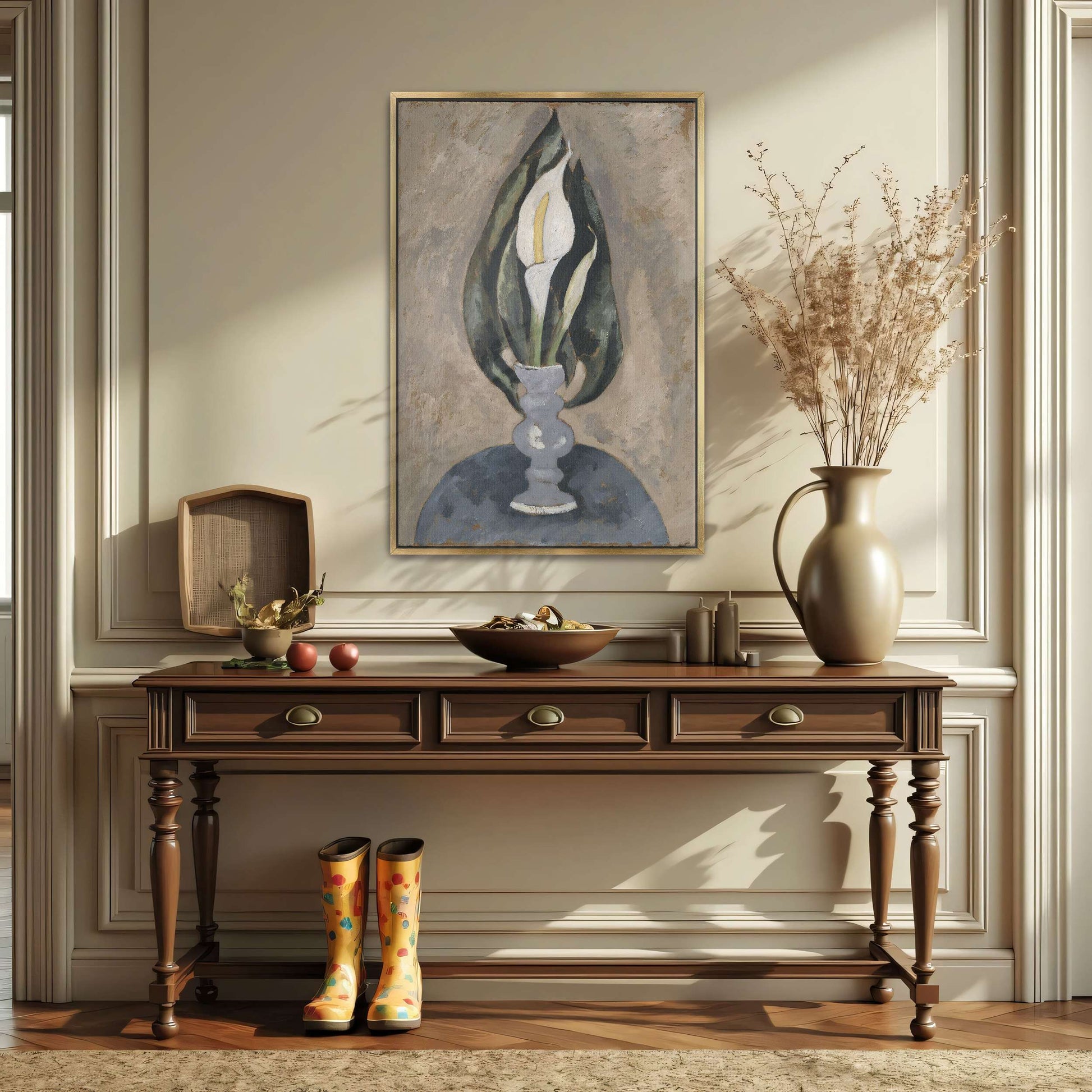 White Calla Lily in Vase by Marsden Hartley