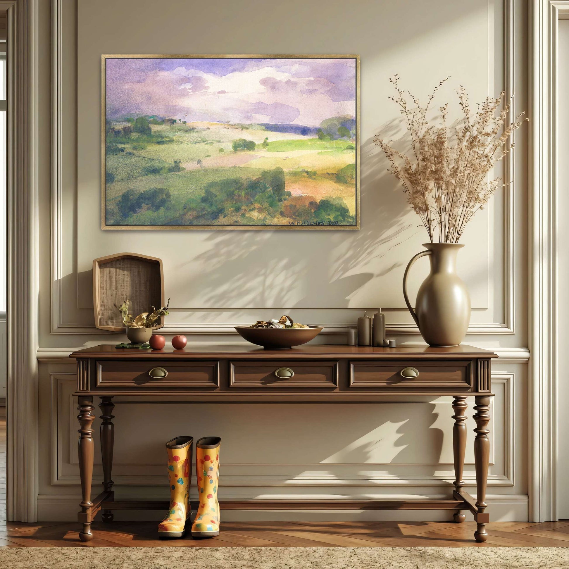 Rolling Hills Under a Cloudy Sky by William Henry Holmes