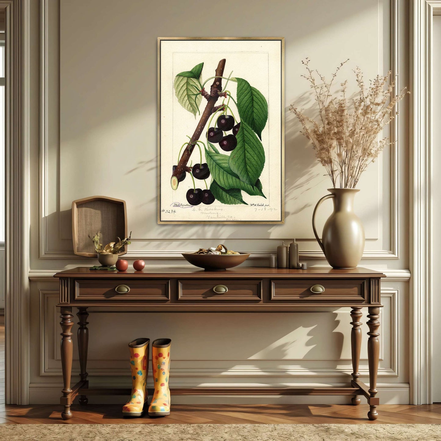 Black Republican Cherries by William Henry Prestele