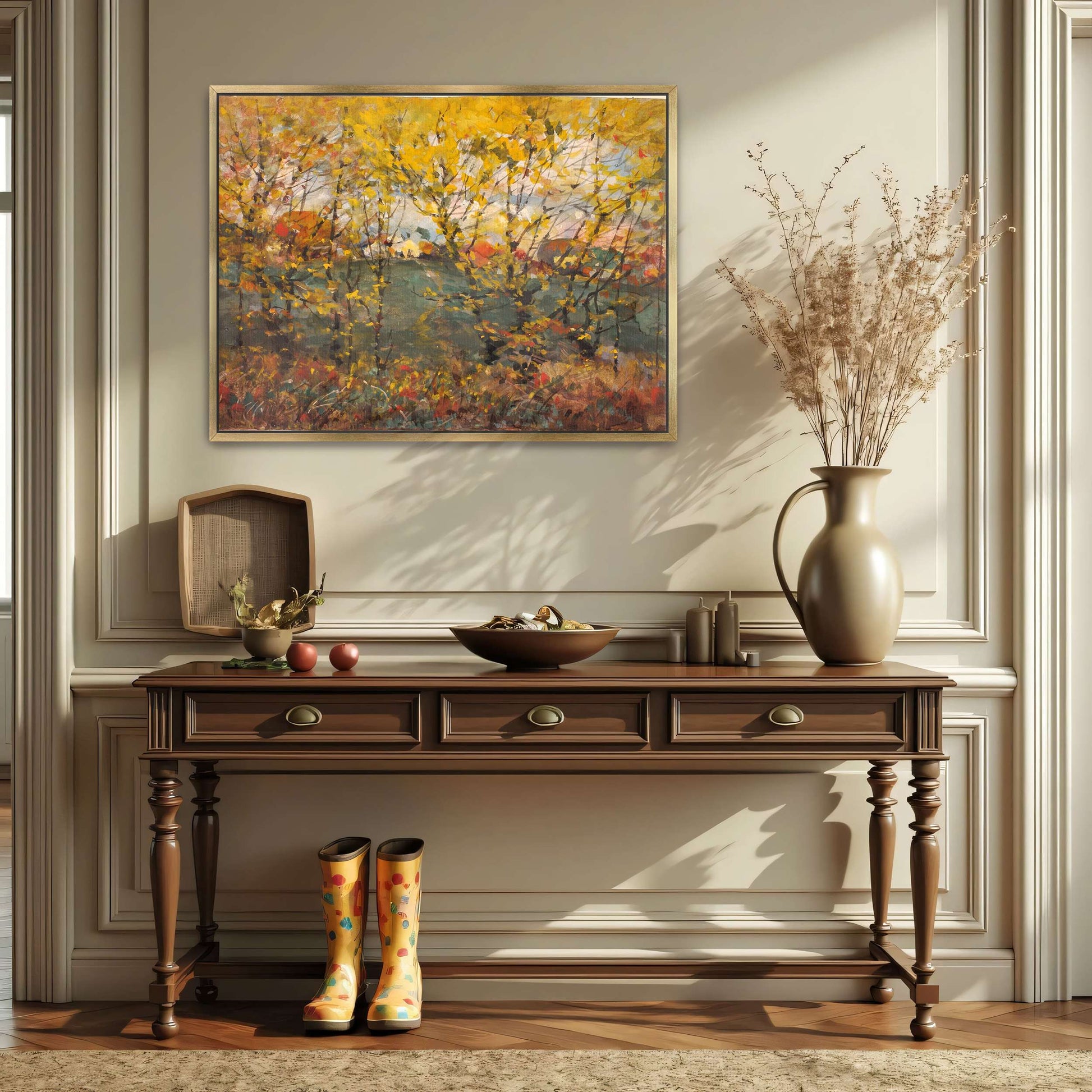 Autumn Trees Landscape Painting by William Henry Holmes