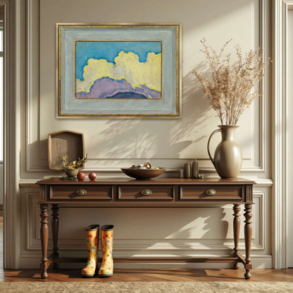 Abstract Cloud Landscape Painting by Koloman Moser