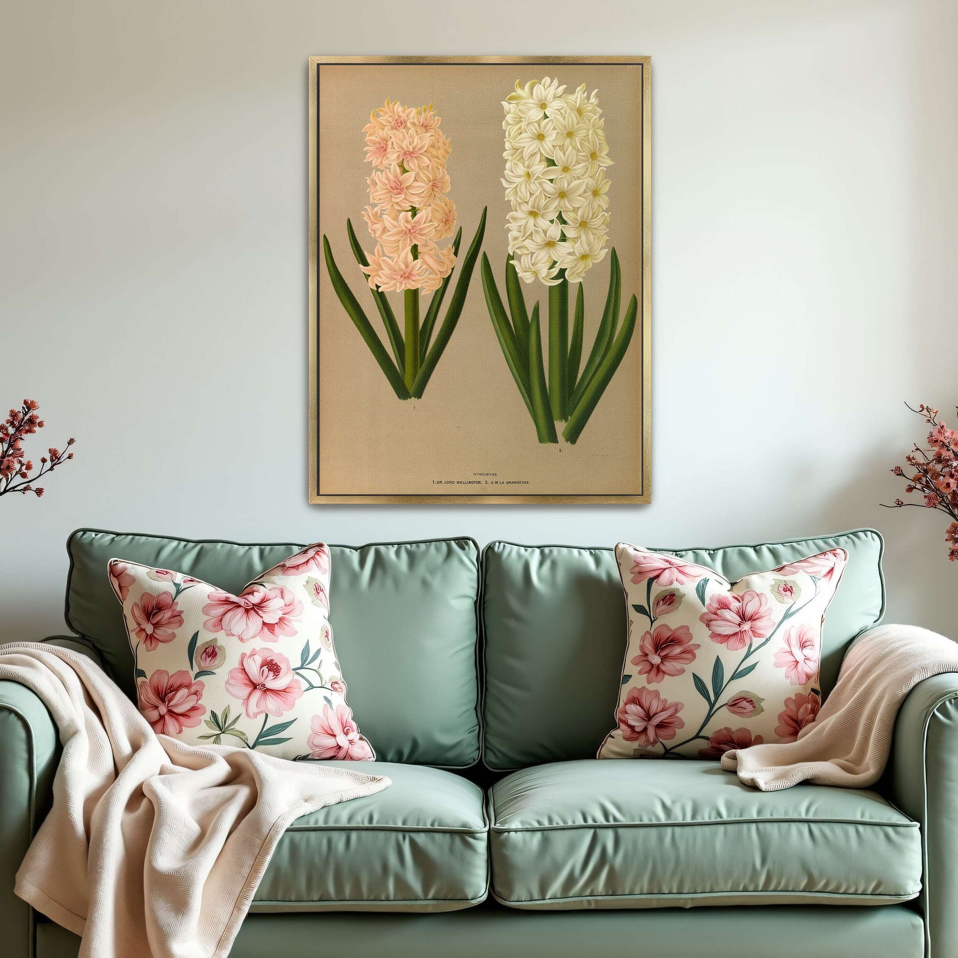Two Hyacinth Flowers by Arentina Hendrica Arendsen
