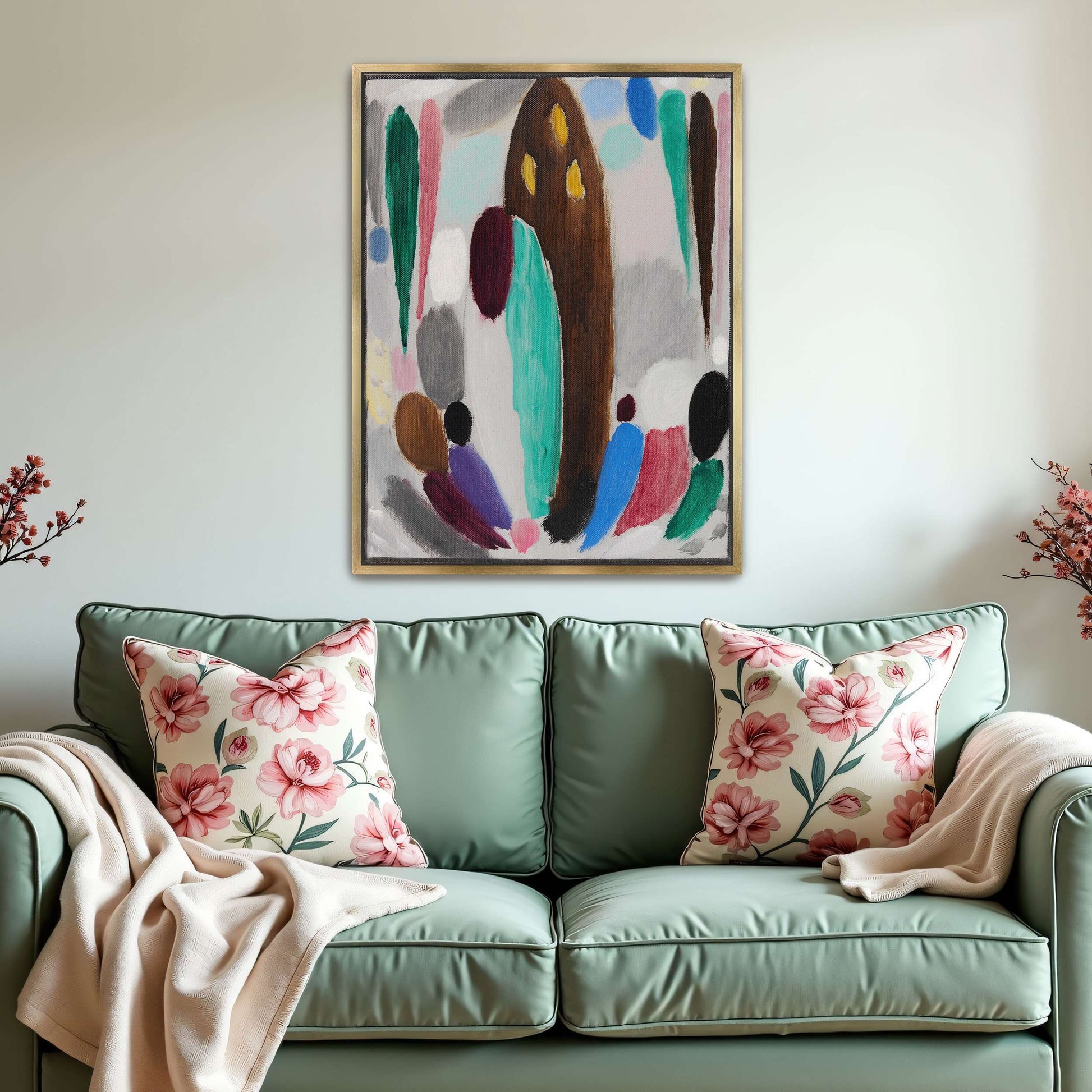 Abstract Composition With Colorful Shapes And Forms By Alexej Von Jawlensky