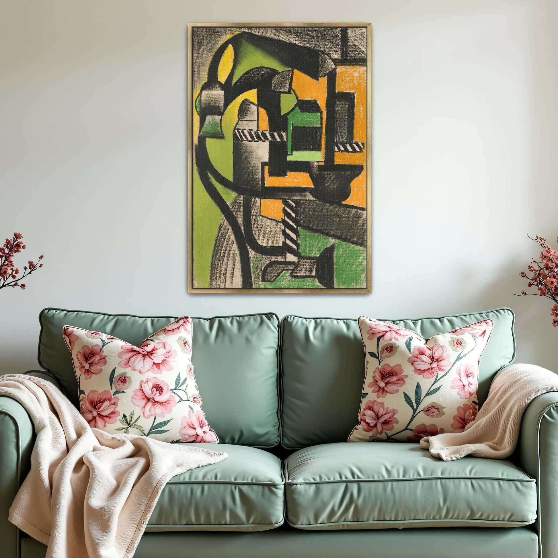 Abstract Cubist Composition by Henri Gaudier-Brzeska