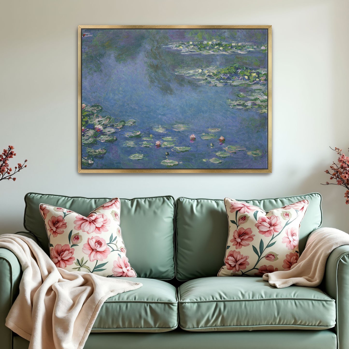 Water Lilies Impressionist Landscape By Claude Monet