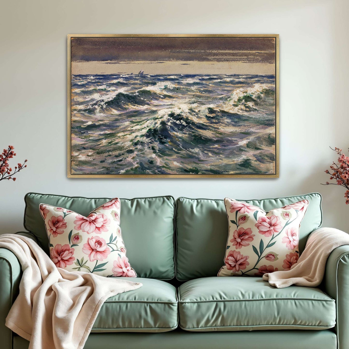 Choppy Waves on the Open Sea by William Henry Holmes