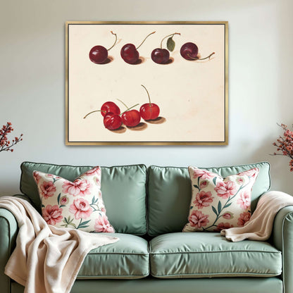 Cherries still life painting by Johanna Fosie
