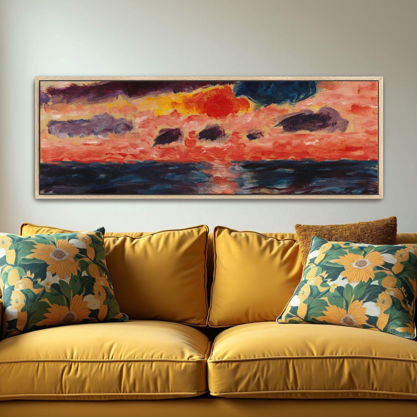 Abstract Seascape with Sunset by Alexej von Jawlensky