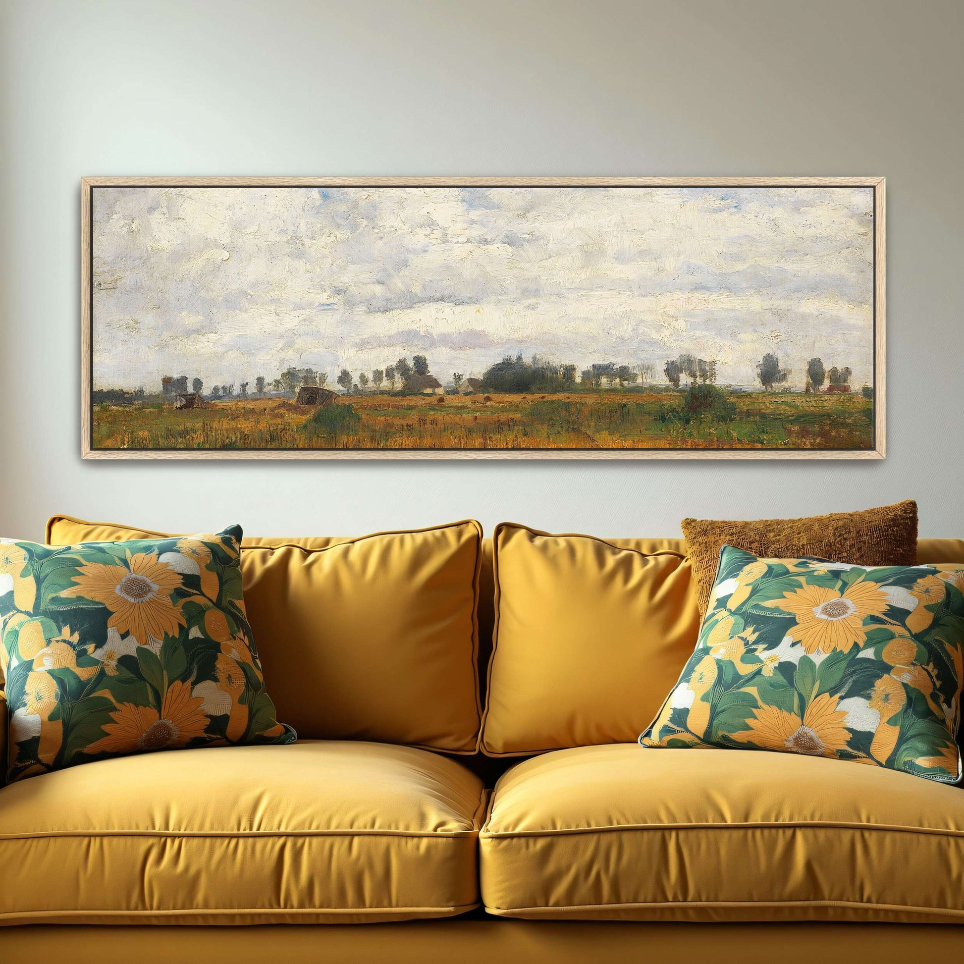 Rural landscape with cloudy sky by Paul Baum