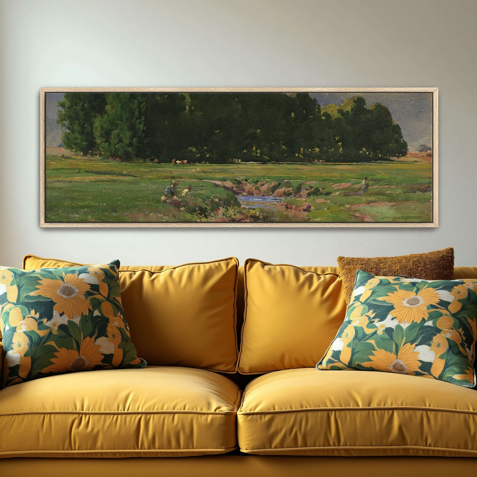 Stream flows through green field by William Henry Holmes