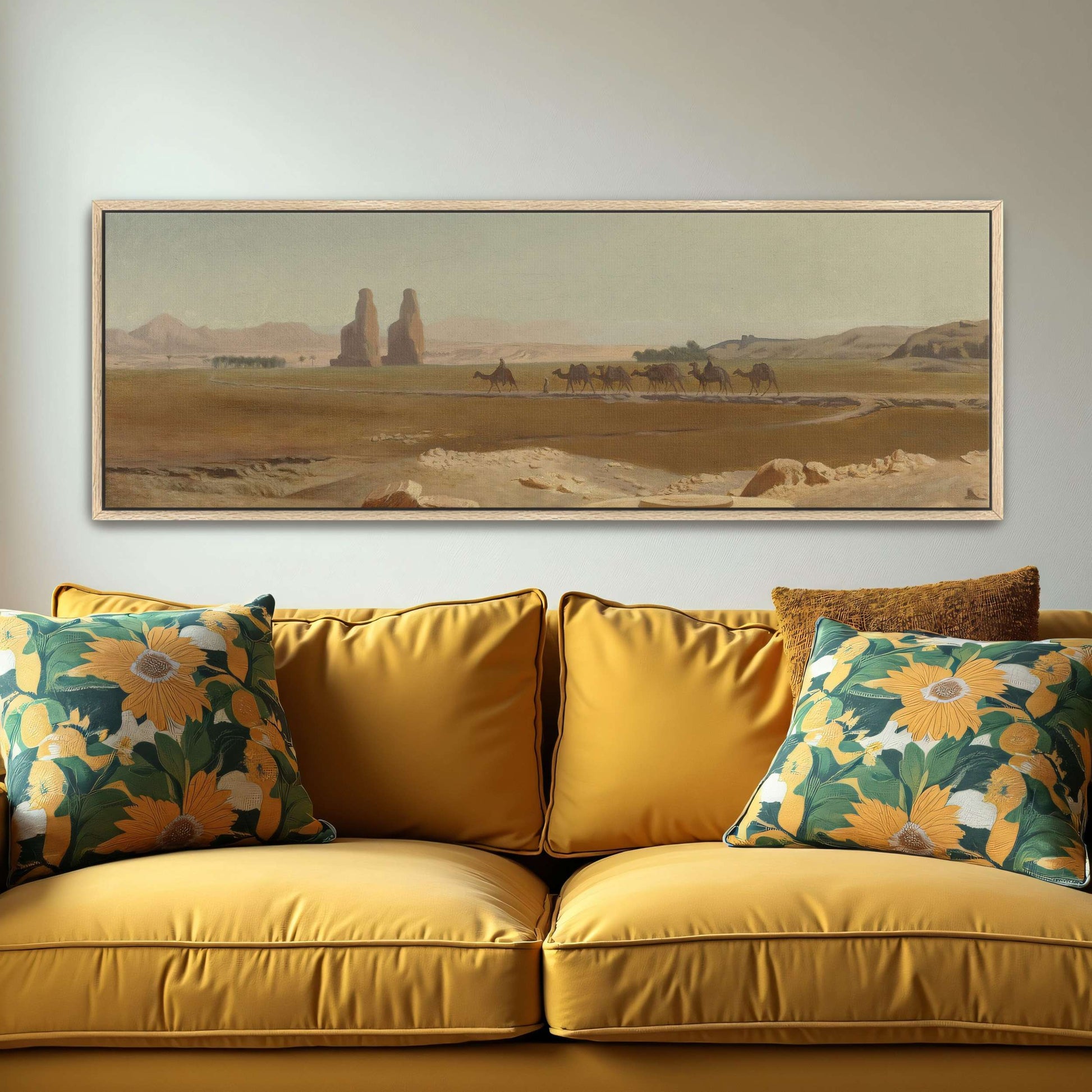 Caravan passing the Colossi of Memnon by Jean-Léon Gérôme