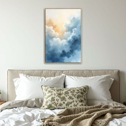 Abstract Sky Watercolor Clouds By Yara Rabibzad