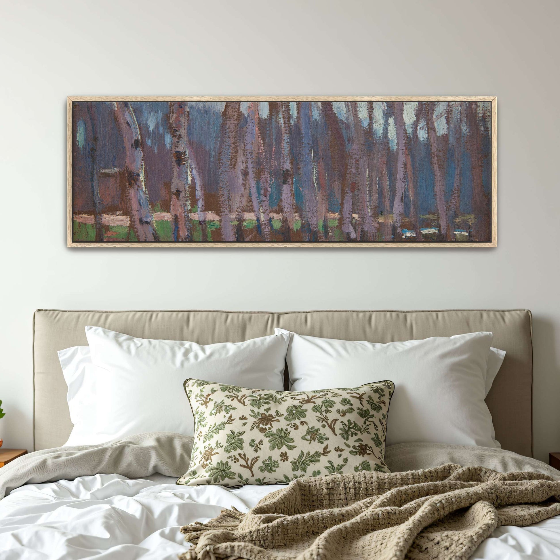Impressionistic painting of a birch grove by Jan Stanislawski