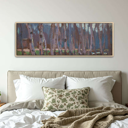 Impressionistic painting of a birch grove by Jan Stanislawski